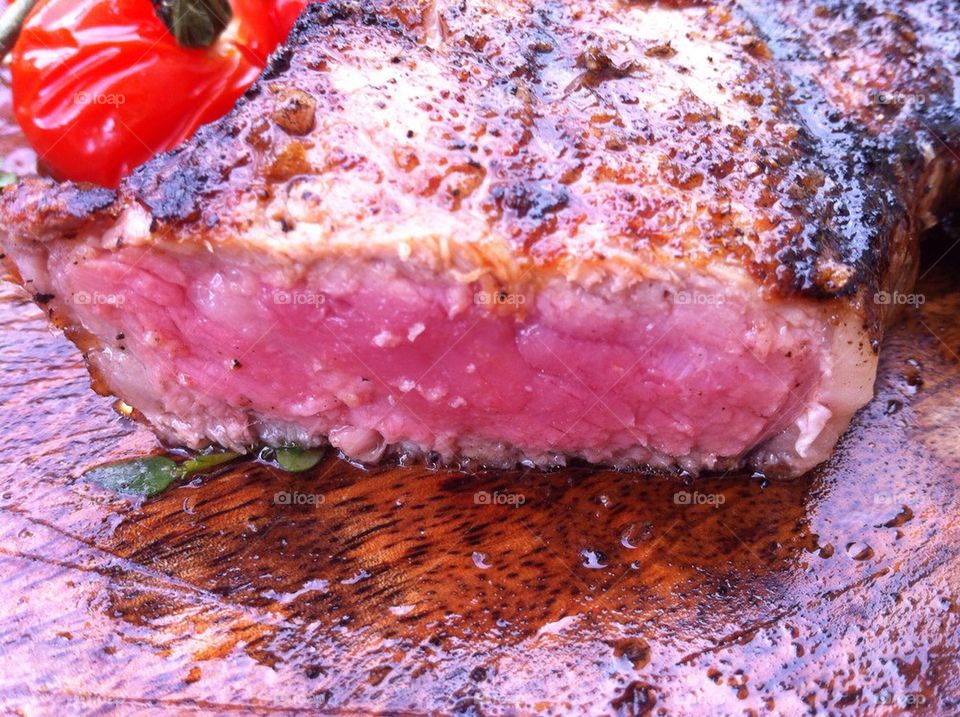 The perfect medium/rare steak.