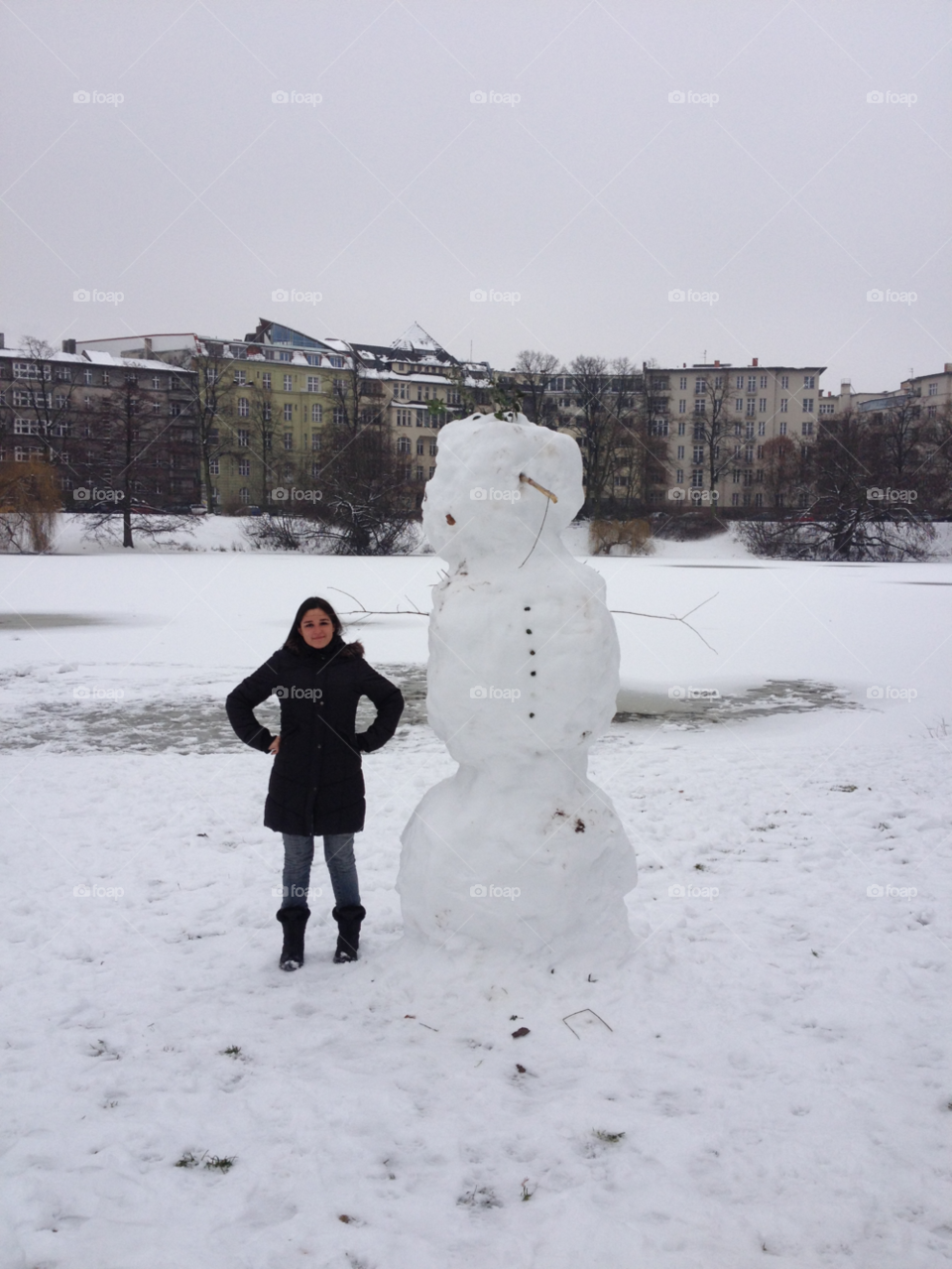 snow woman cold man by kattykatz