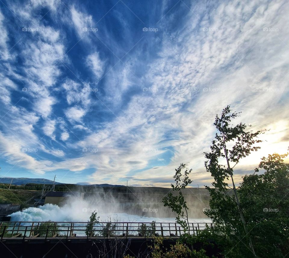 Yukon dam is almost overflowing