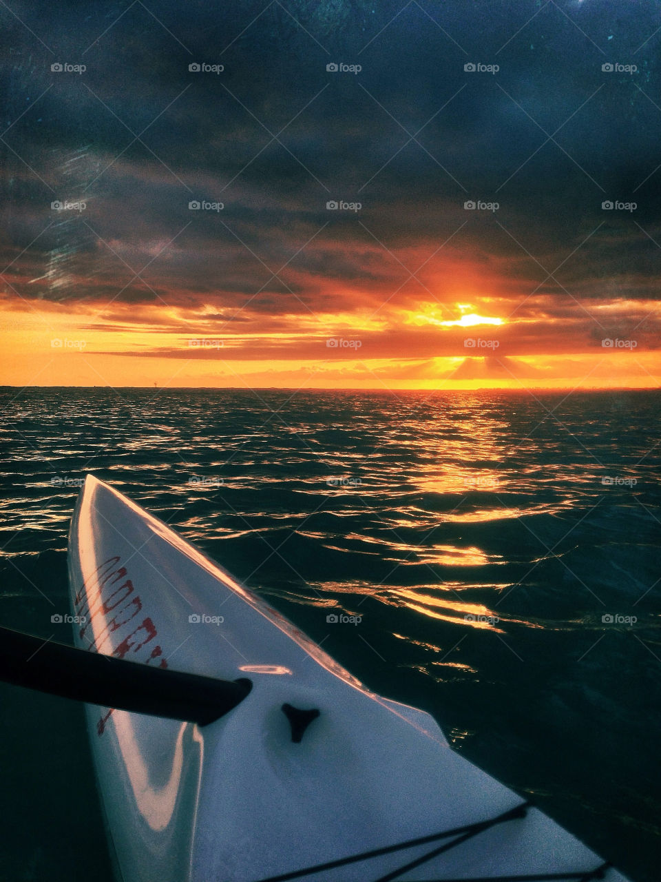 ocean sunset water paddle by susanmcintire