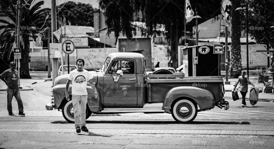 old Ford pickup truck