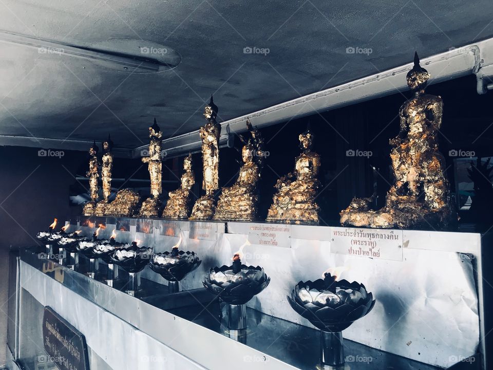 Buddha statues for Buddhist believers in Thailand 