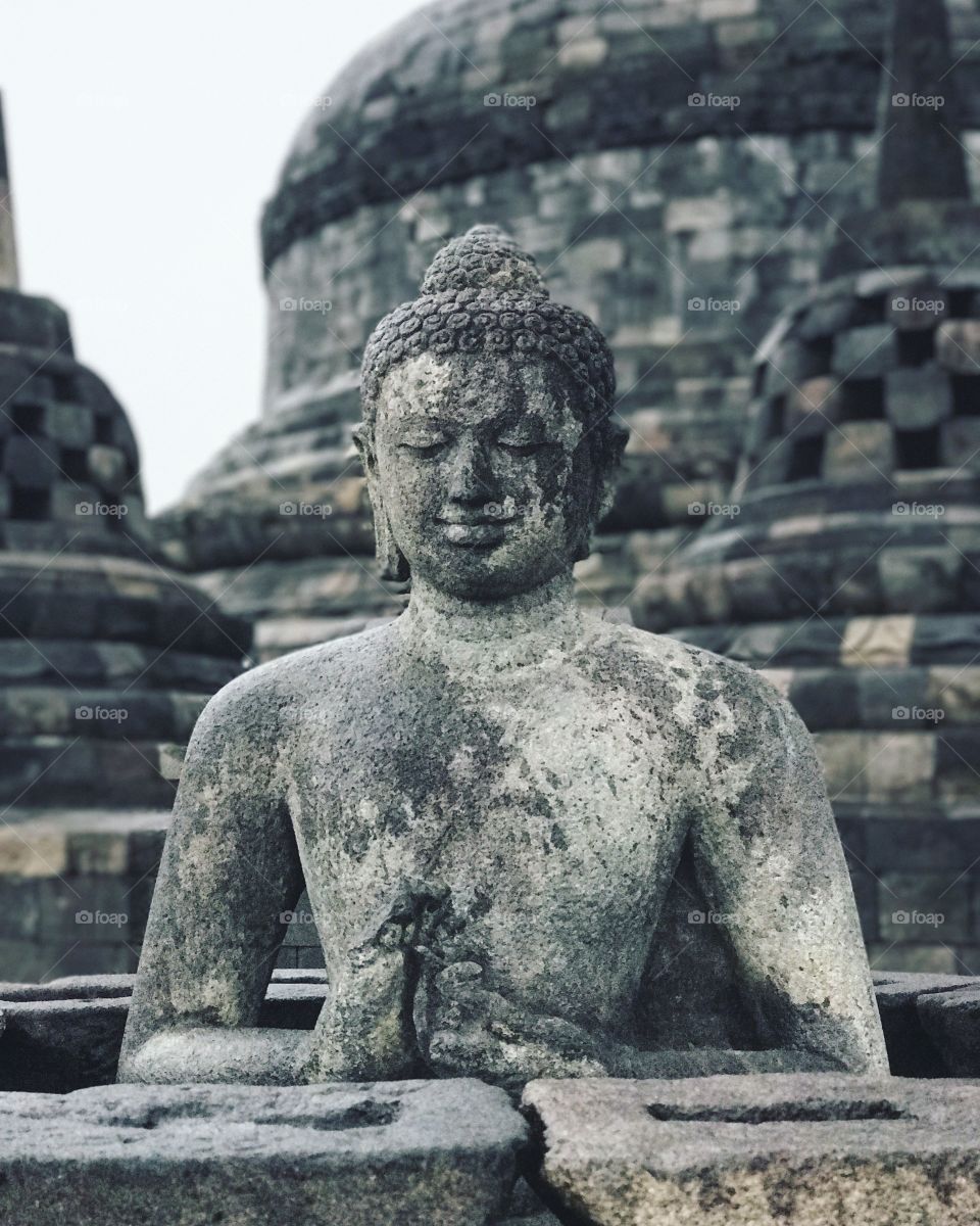 Buddhist statue in Yogyakarta!