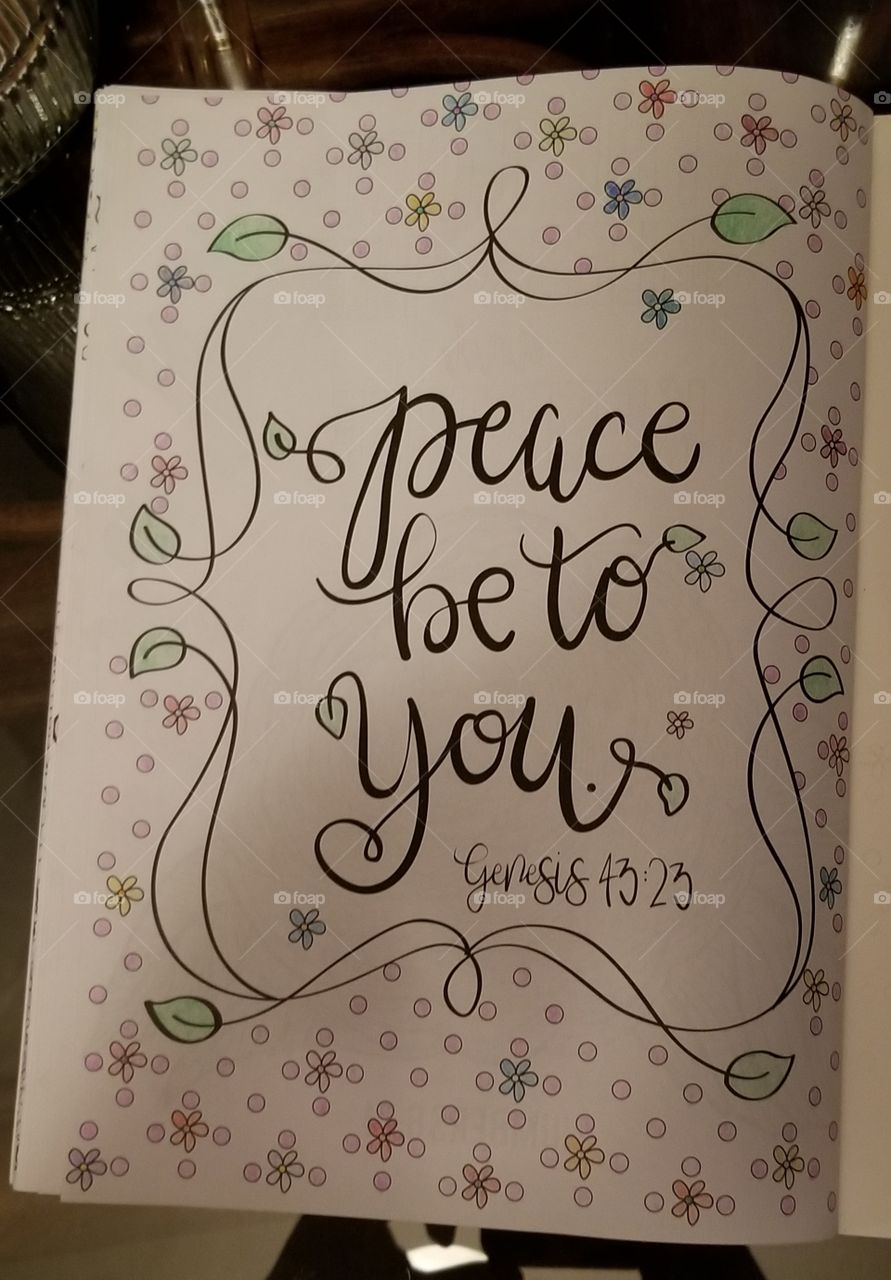 my artwork from the scripture coloring book