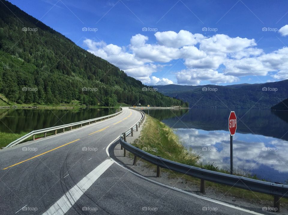 Driving towards Rjukan in Norway is beautiful :) 