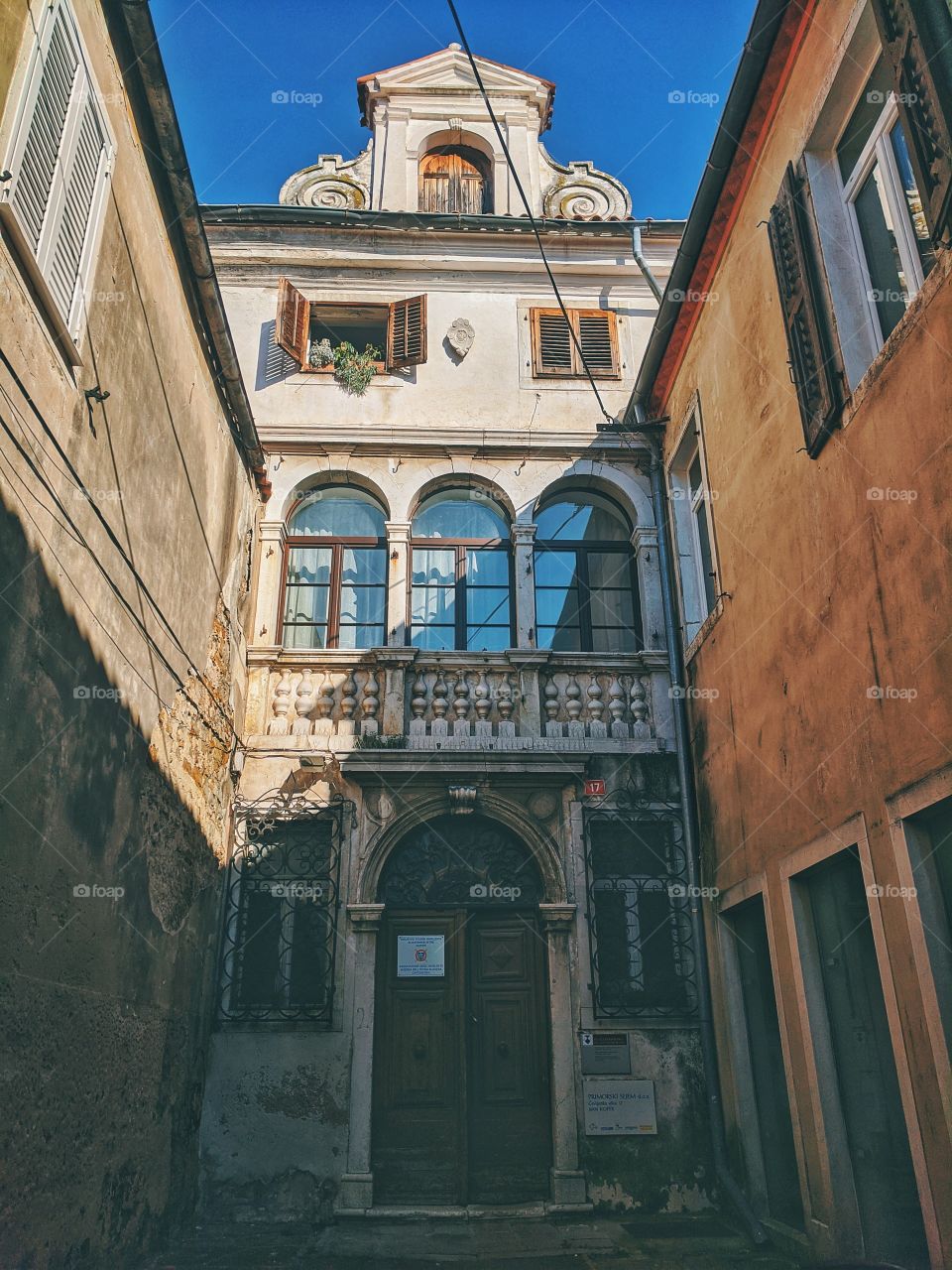 Streets of old city in Koper