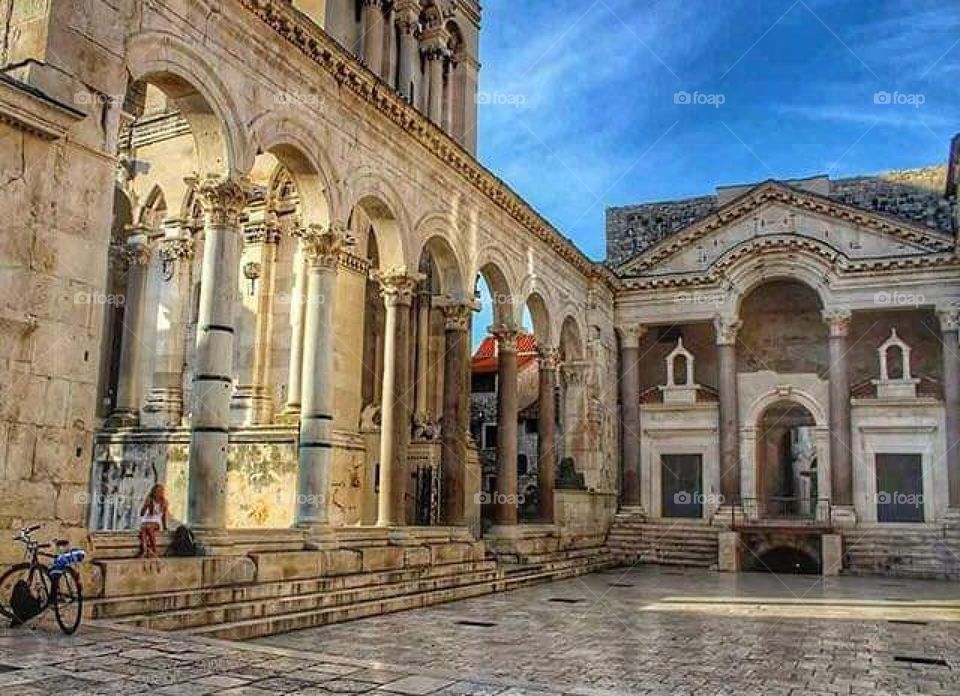 Split city from croatia