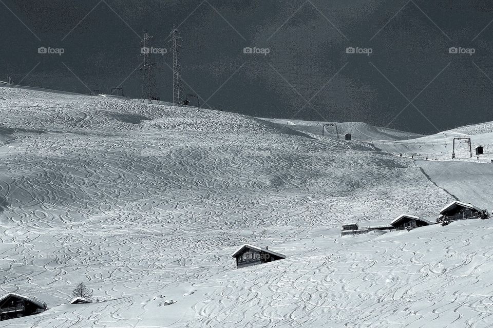 Snow tracks 