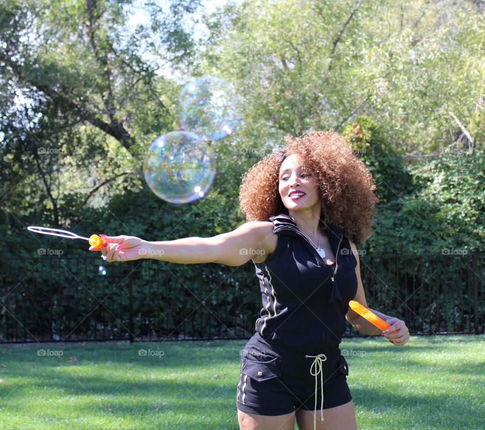 The happiness that a small bubble brings to one's life