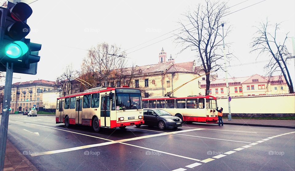 Vilnius in rain