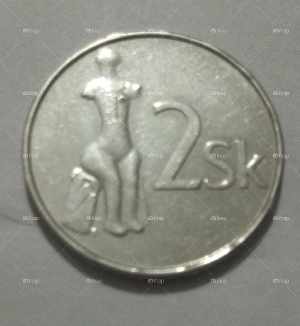 2 koruna from Slovakia