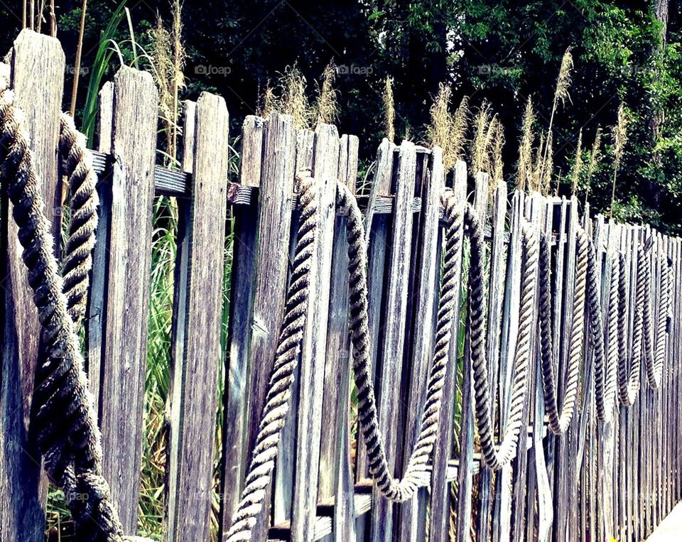 Roped fence 