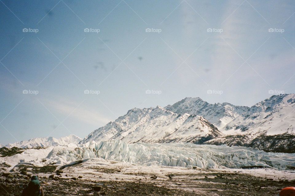 the Matanuska Glacier in alaska