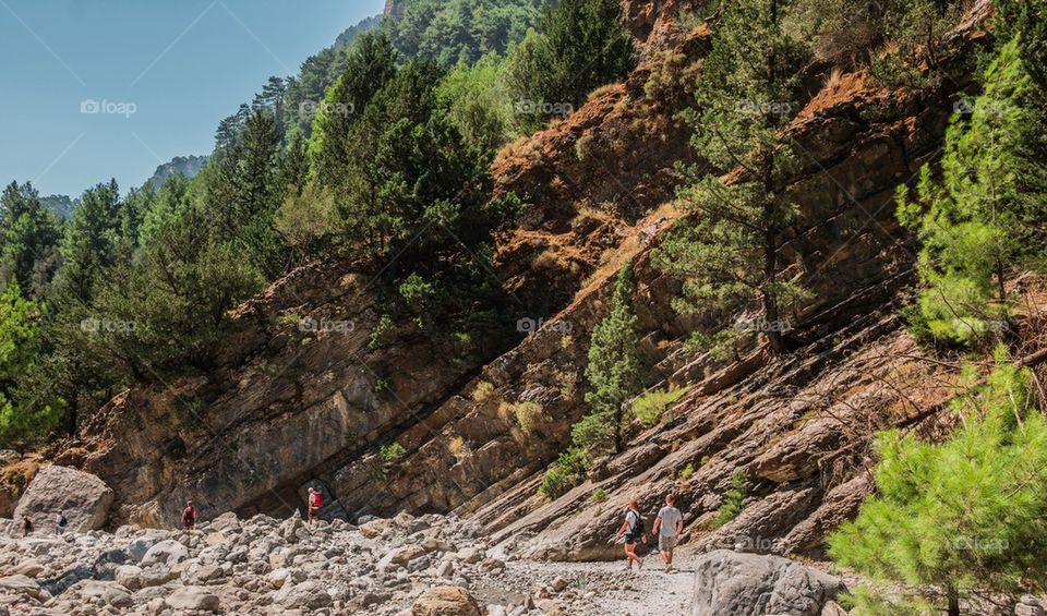 Landscape view of tourist at mountain