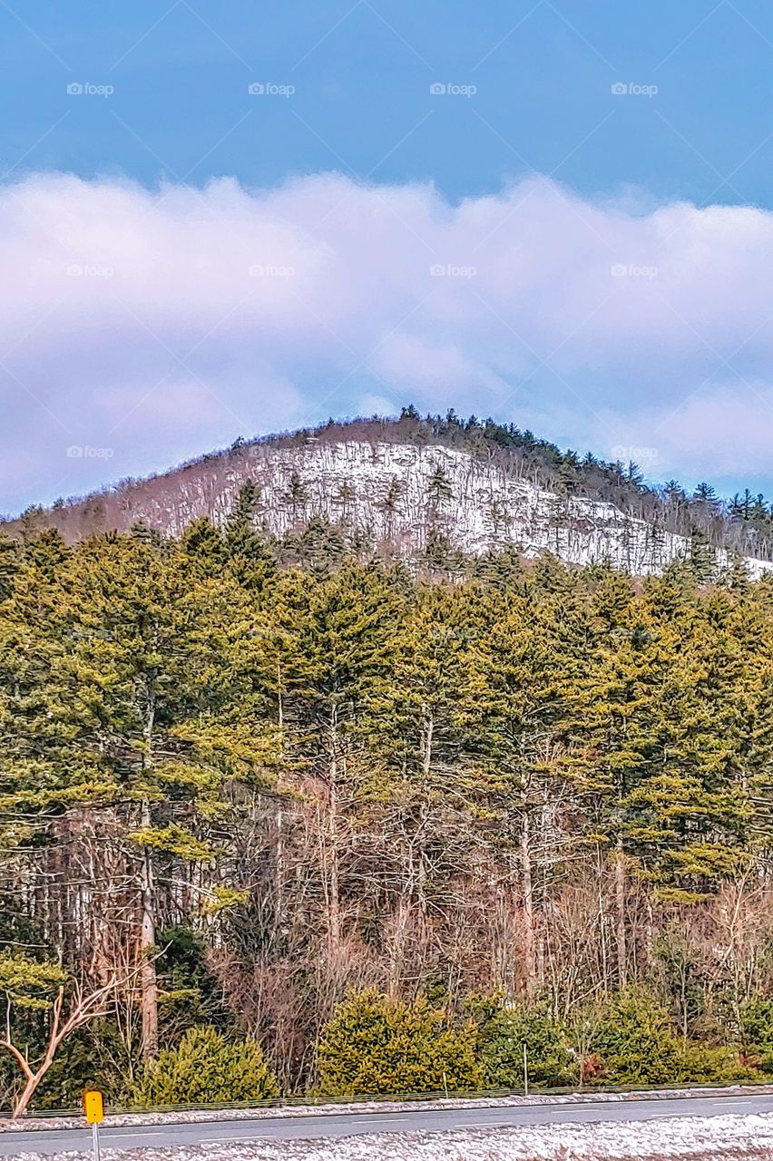 snow-capped mountain!