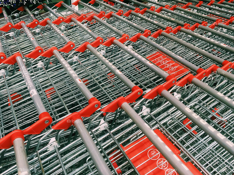 Trolleys . Shop trolleys