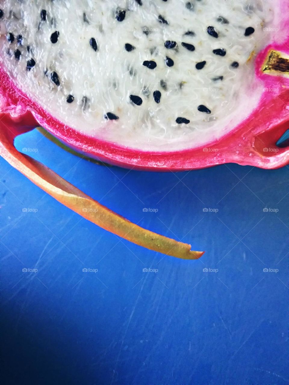 Detalhes e cor intensa da pitaya