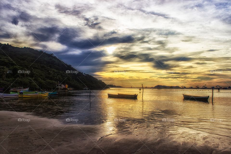 Sunset on the beach