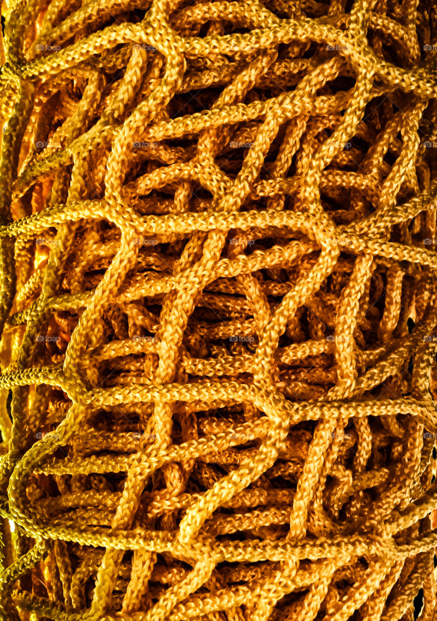 Full frame of gold net
