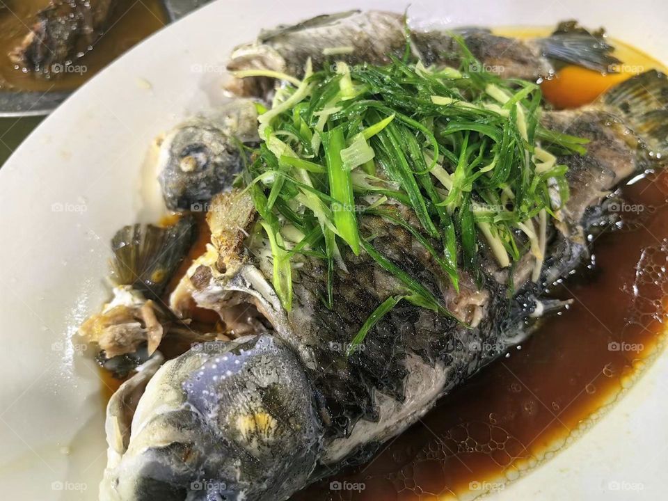 Steamed fish for lunch and dinner in Guangdong