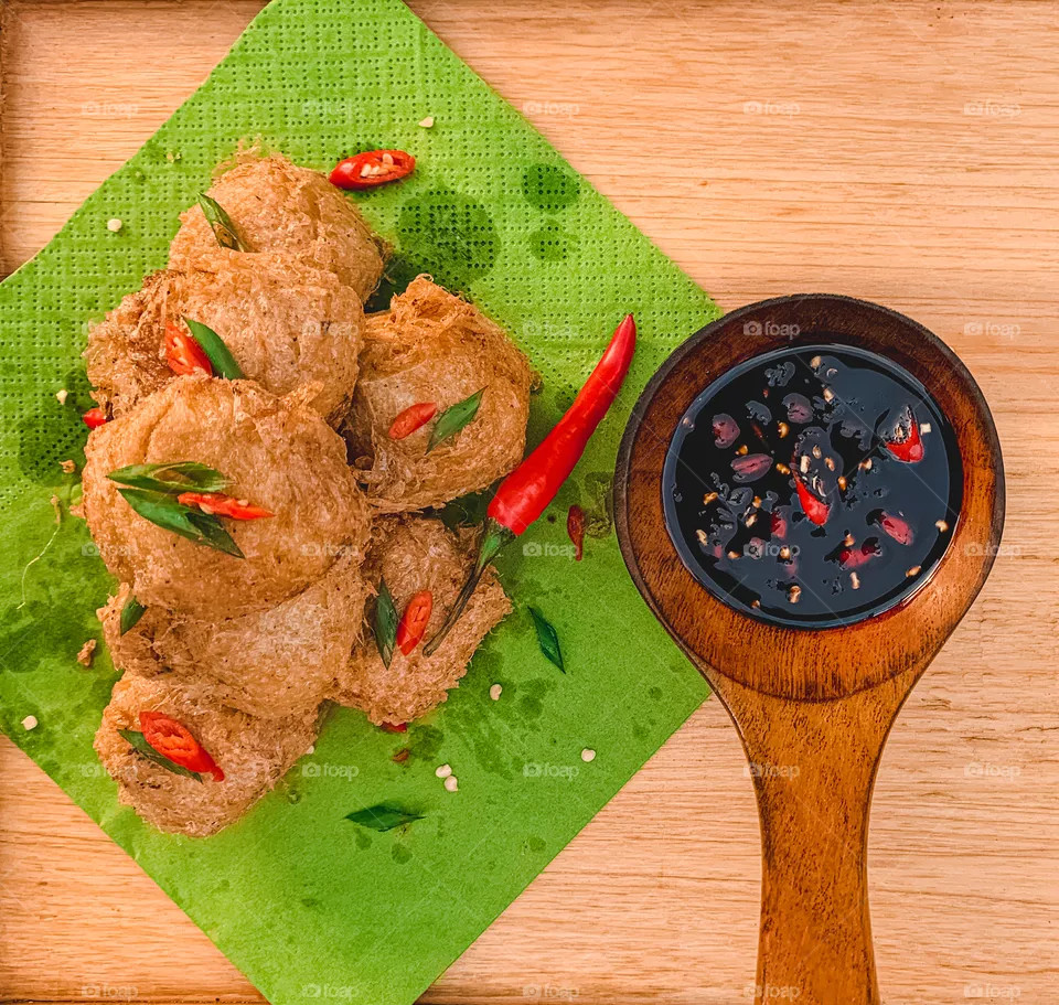 This is popular malaysian food called tauhu begedil