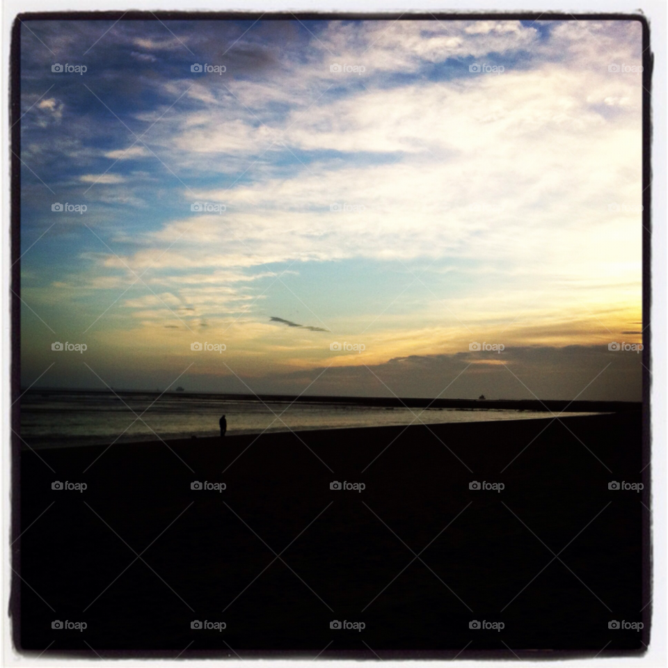 cleethorpes uk beach morning sunrise by soosieg
