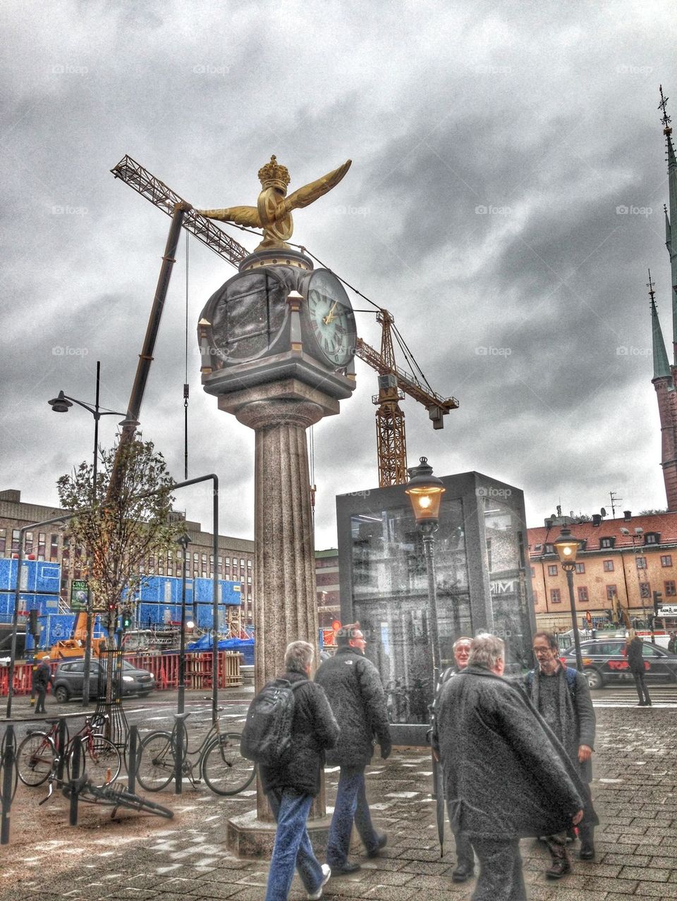 old clock at stockholm central station