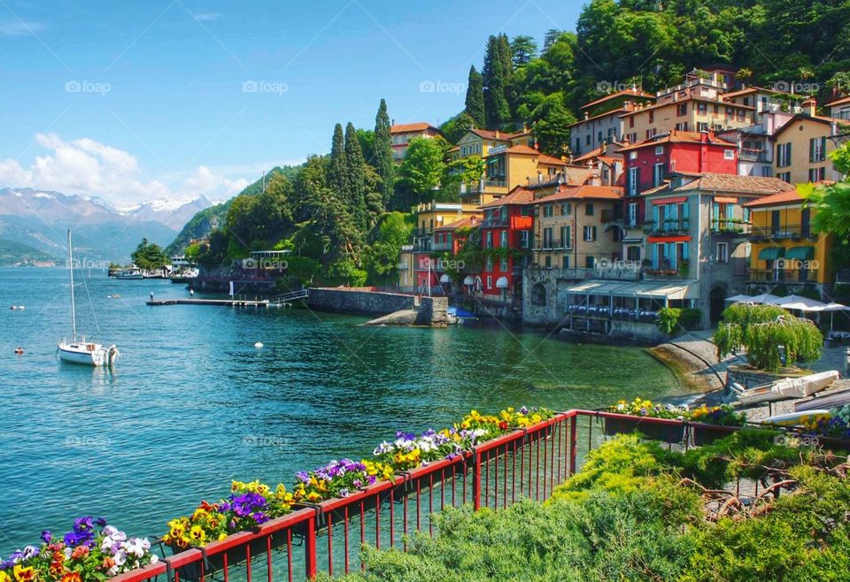 Varenna in Italy on the banks of Lake Como
