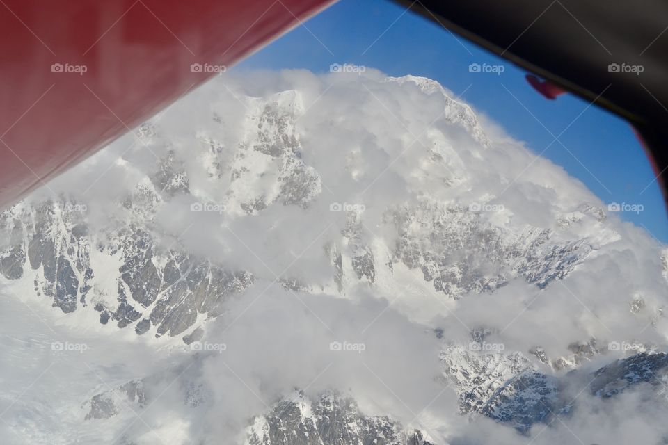 Mountaintop From Plane