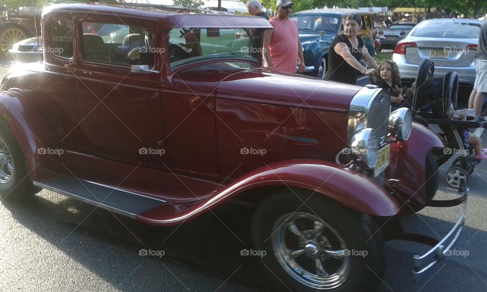 Antique Driving. Car show