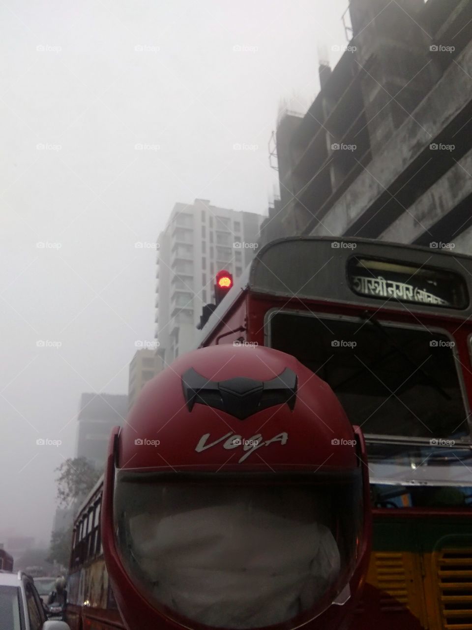 Helmet with smog