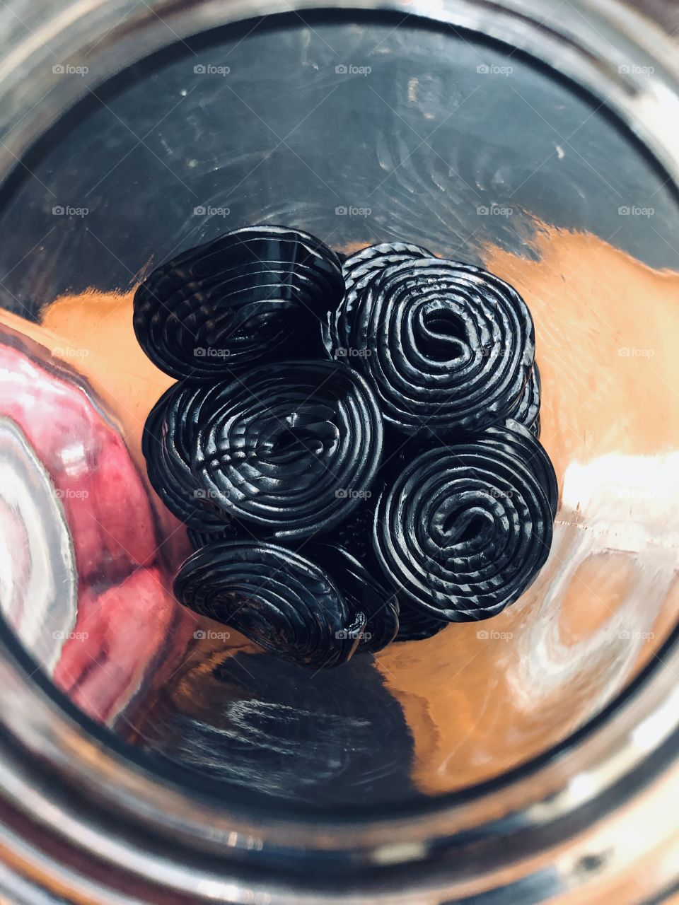 Black licorice swirls 