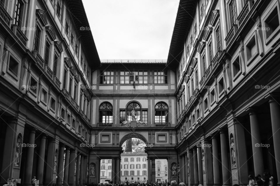 Uffizi gallery in florence italy