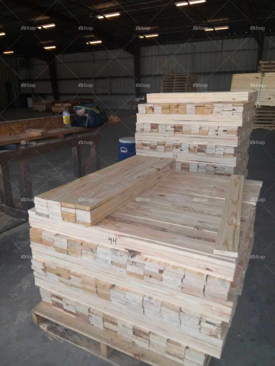 stacking wood