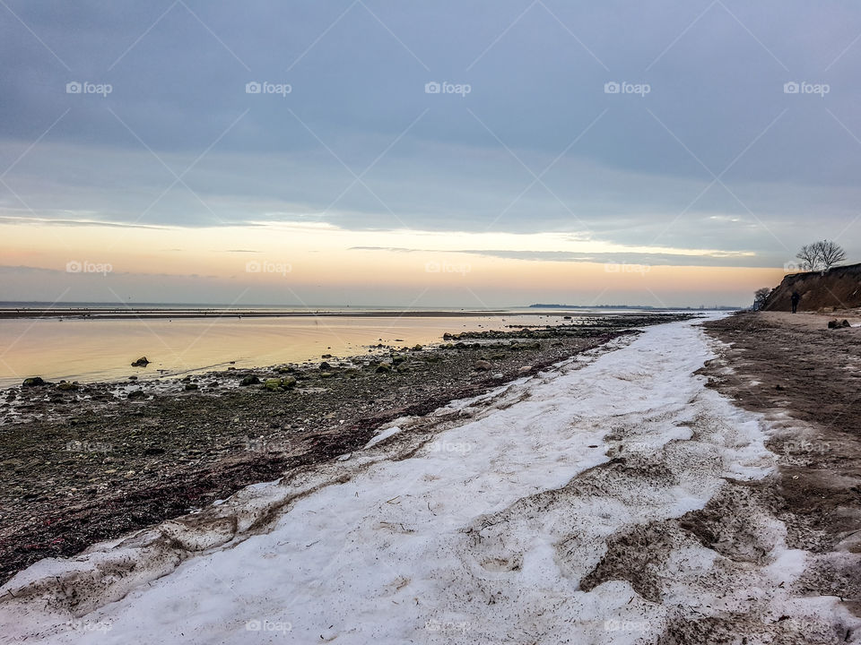 snowy days in the north of Germany