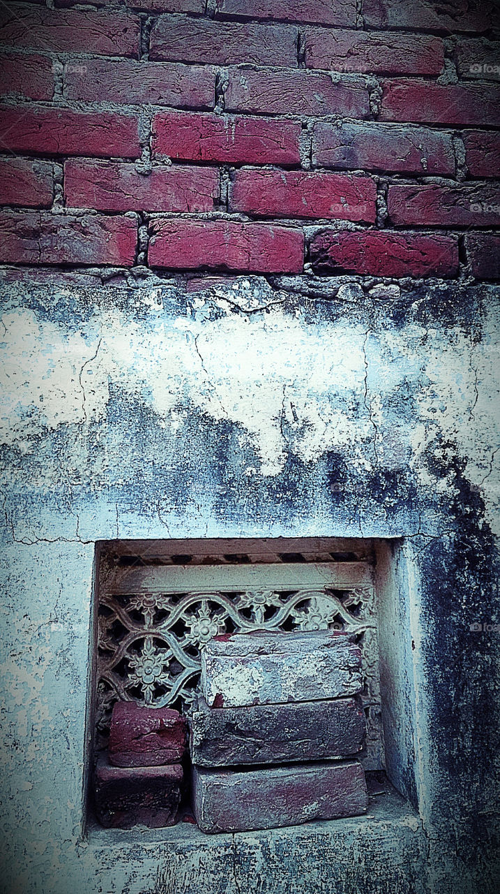 old wall with window