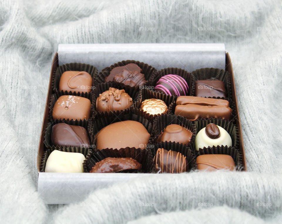box of favorite chocolates