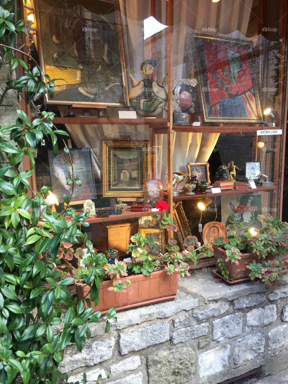 Beautiful shop window, Dordogne.