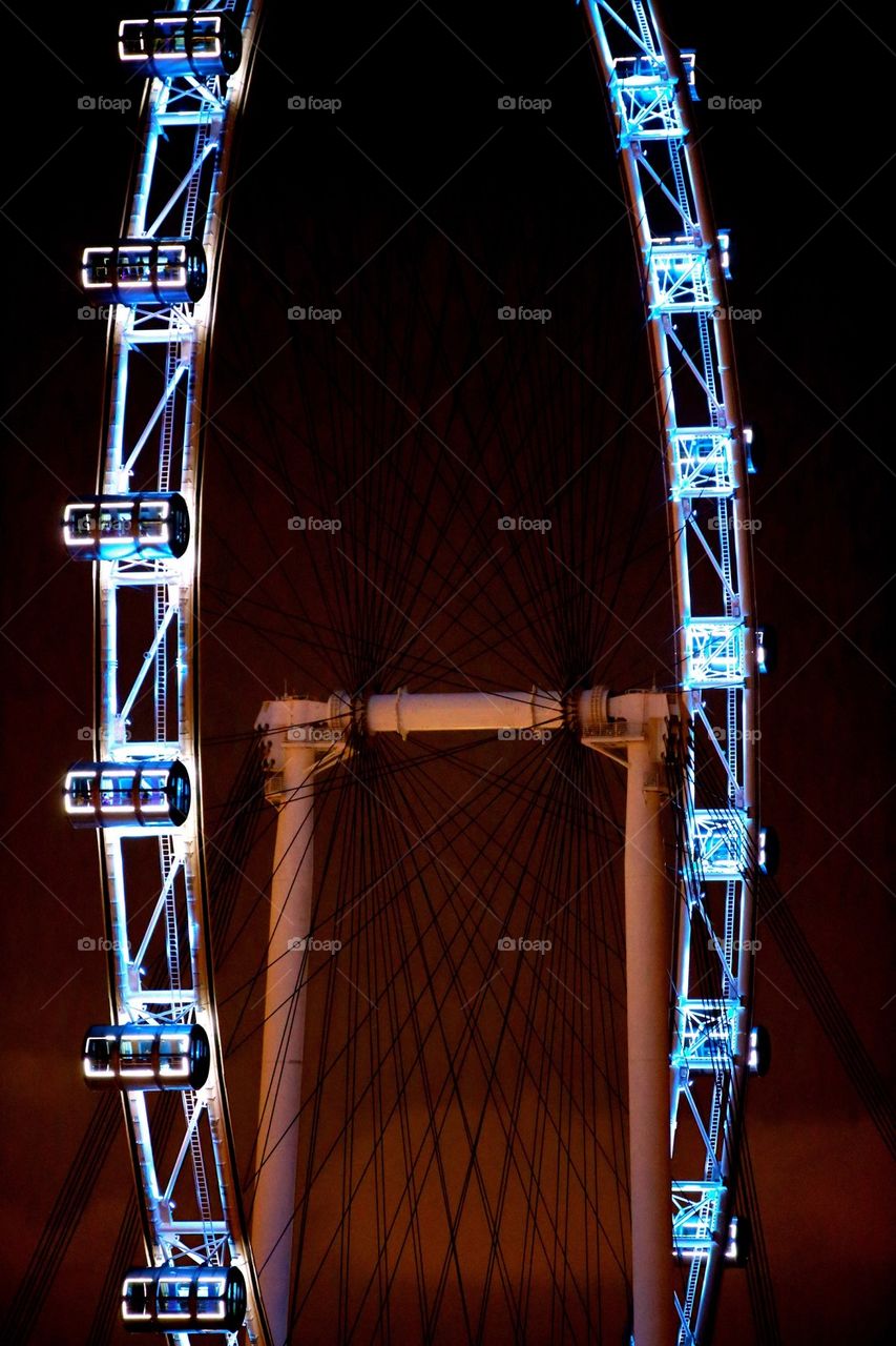 Low angle view of ferris wheel