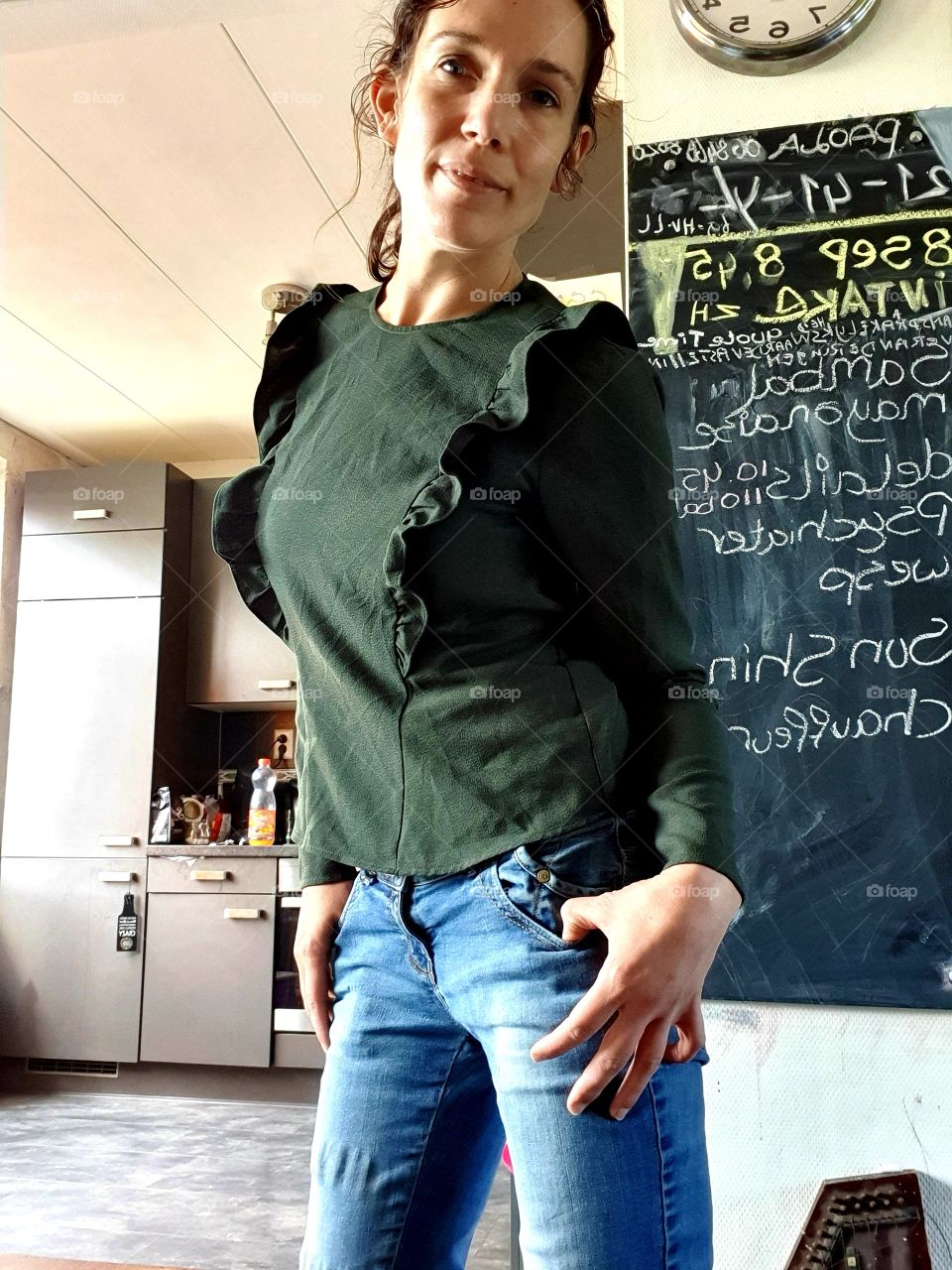 Thursday afternoon looking at the camera.