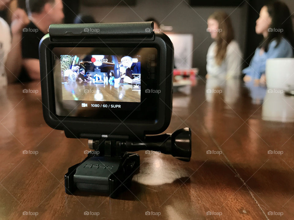 Double recording the great moment that everyone in company got chance to meet great person who are legend with background and what their had done.