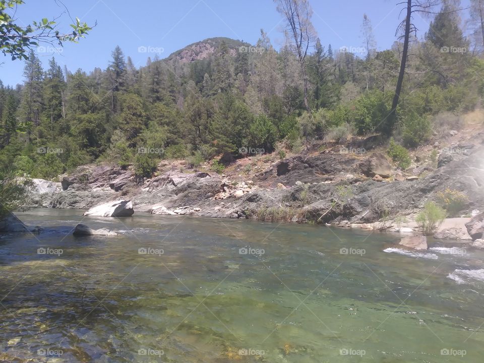 West branch feather river mid day northern California