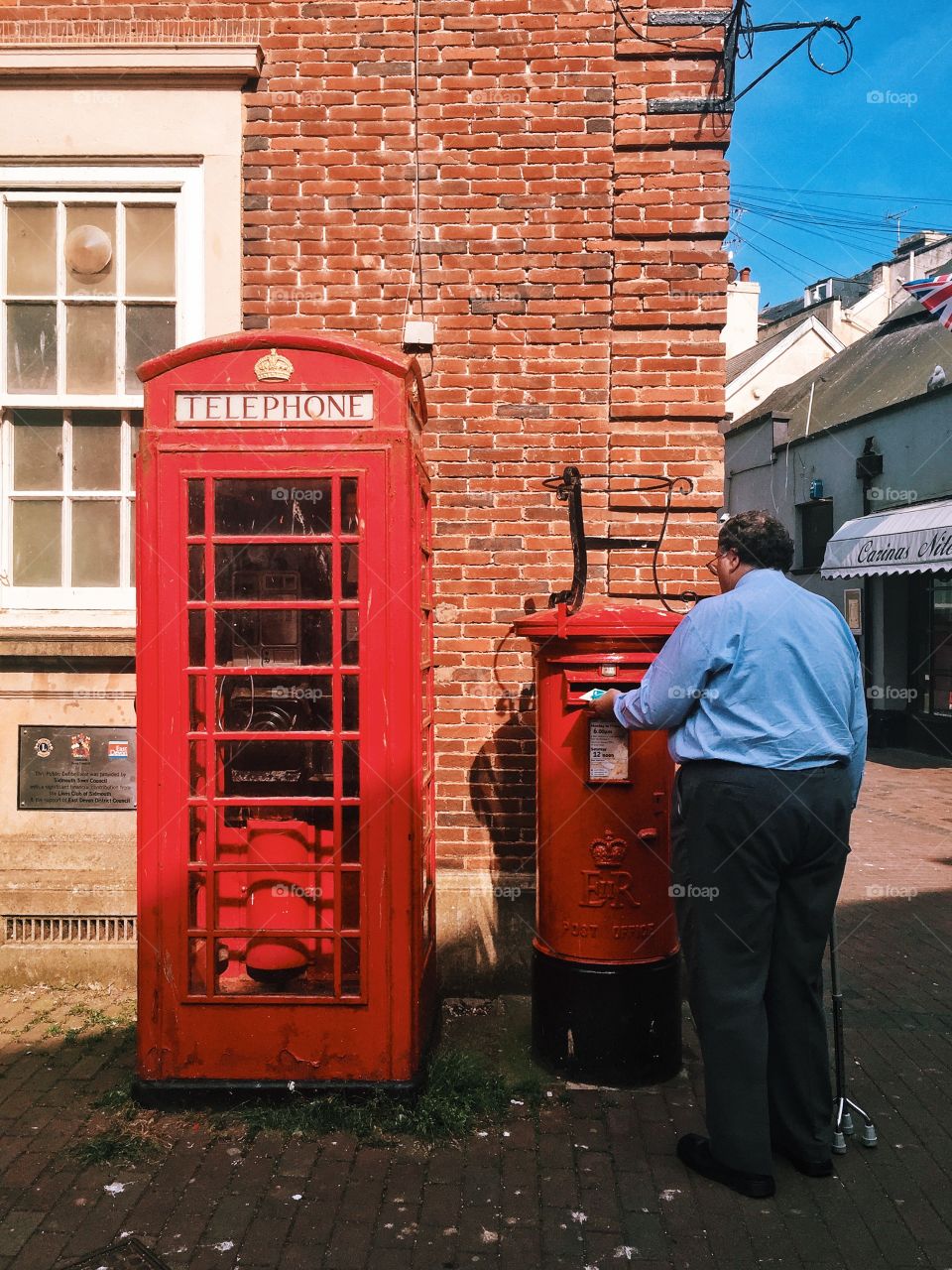 Red telephone booth