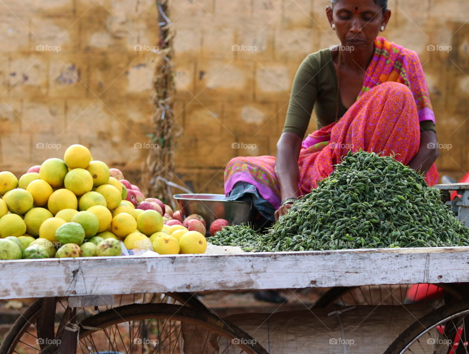 fruits seller vendor
