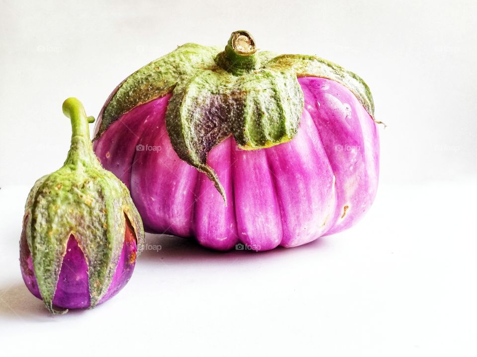 Round purple eggplant