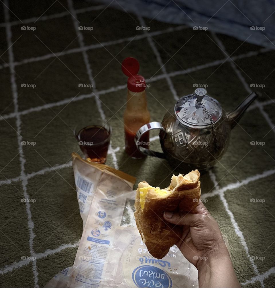 Delicious sandwiches with eggs 🍳