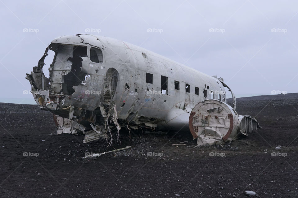 Iceland. Plane Crash.