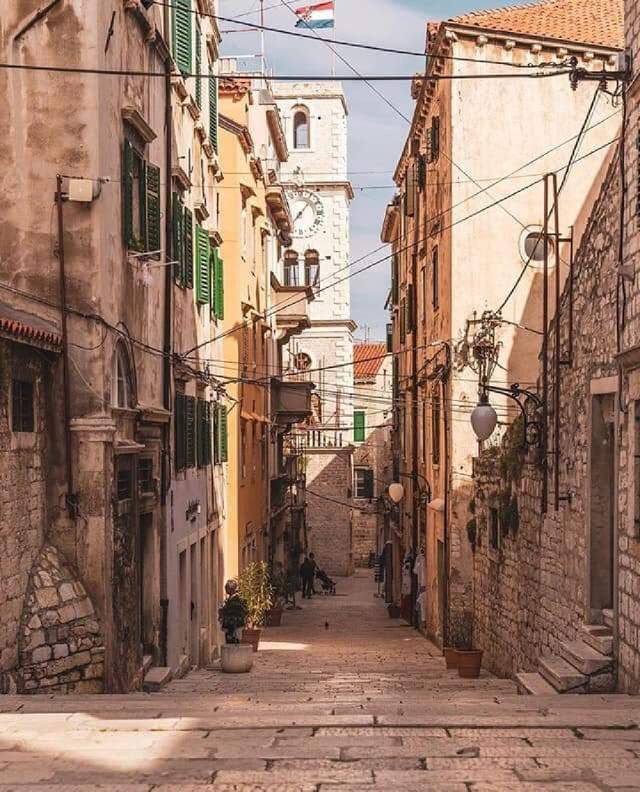 Šibenik city  from Croatia Streets
