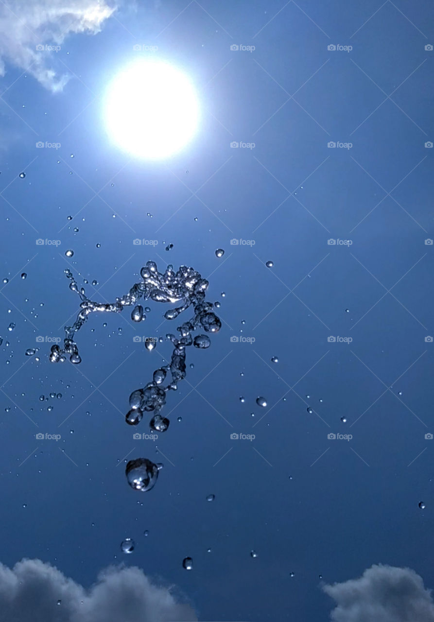 Hot summer cold water