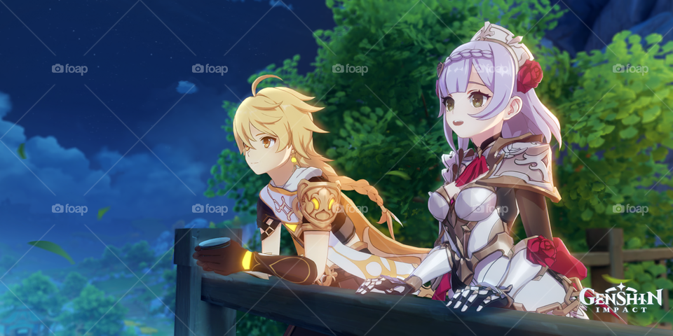 game, genshin, screenshot from the game, walkthrough story, love, story, game characters